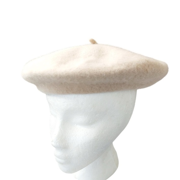 Pimkie Beret Hat Womens One Size Beret Biege Winter Cap Wool Blend New With Tags - Picture 10 of 15